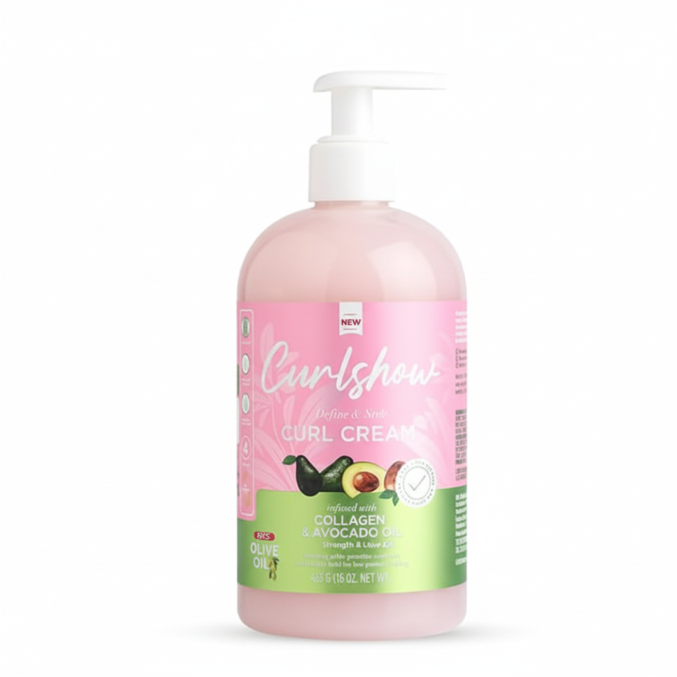 curl show define style curl creator 453g medium hold frizz control defined curls styling cream