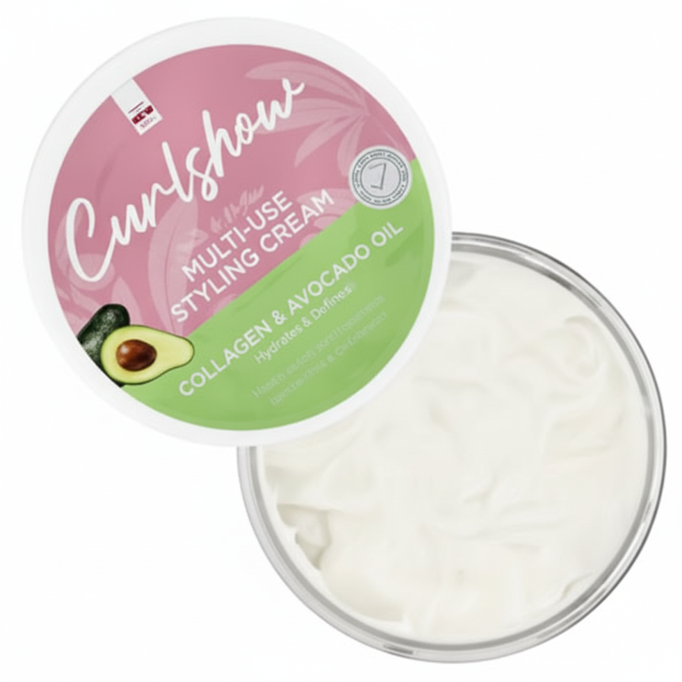 curl show sculpt define multi use styling cream 340g high hold lasting styles curl hair product