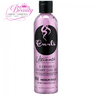 Curls B Enviable Creamy Curl Gel 8oz – Medium Hold, Frizz-Free Styling