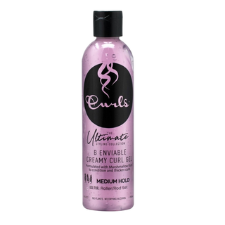 Curls B Enviable Creamy Curl Gel 8oz | Medium Hold Frizz-Free Styling Gel
