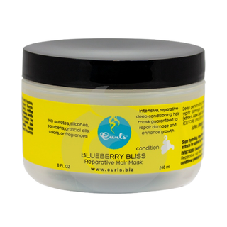 curls blueberry bliss reparative hair mask 8oz deep conditioning repair growth treatment for curly hair