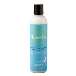 curls creamy curl cleanser sulfate free shampoo 8oz hydrating cleanser for wavy curly coily hair