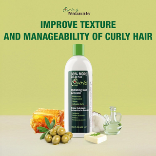 Curls & Naturals  BioCare Hydrating Curl Activator 16.8oz- Define, Moisturize & Nourish Frizz-Free Curls