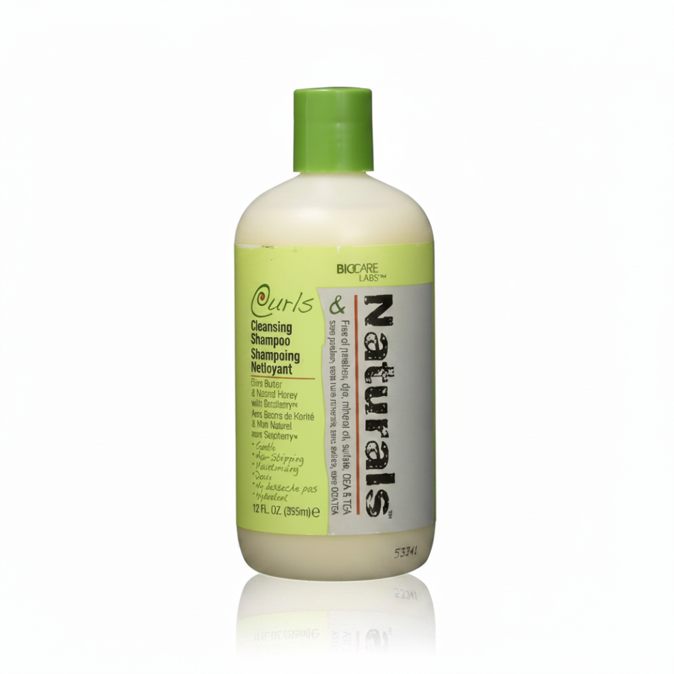 curls and naturals cleansing shampoo sulfate free curly hair cleanser remove buildup soft healthy curls