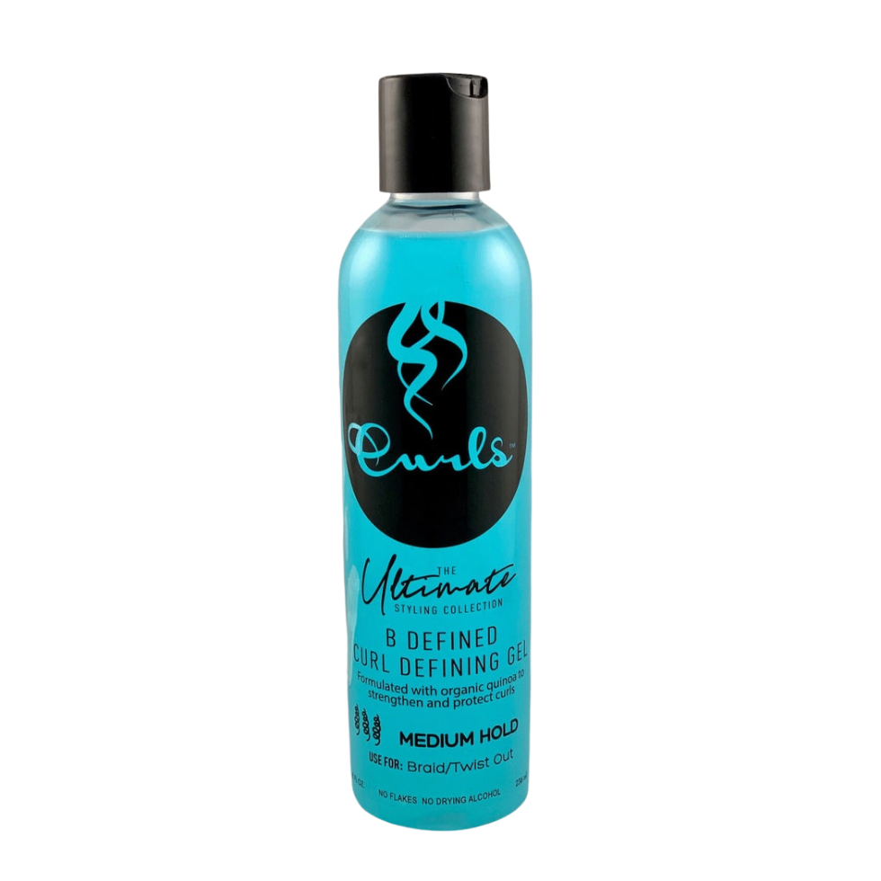 curls the ultimate b defined curl defining gel 8oz medium hold shine frizz control styling gel for defined curls