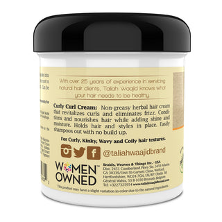 taliah waajid curly curl cream curls waves naturals define moisturize frizz control 16oz