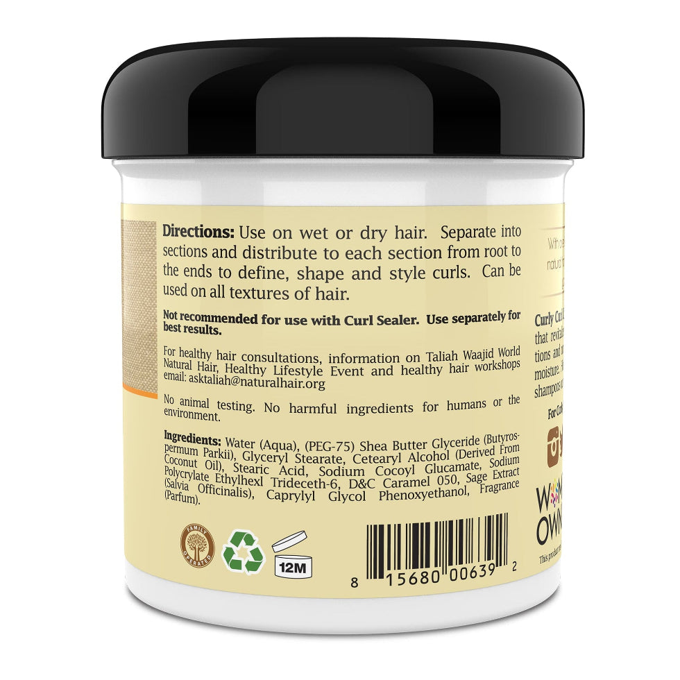 taliah waajid curly curl cream curls waves naturals define moisturize frizz control 16oz