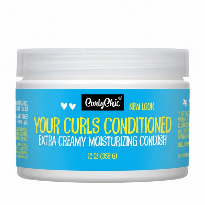 Curly chic creamy condish 354ml leave in curl moisturizer for hydration and frizz control