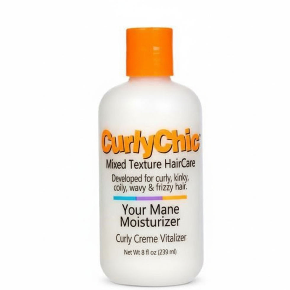 Curly chic curly creme vitalizer 239ml for mixed hair moisture shine and frizz control