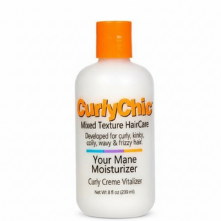 Curly chic curly creme vitalizer 239ml for mixed hair moisture shine and frizz control
