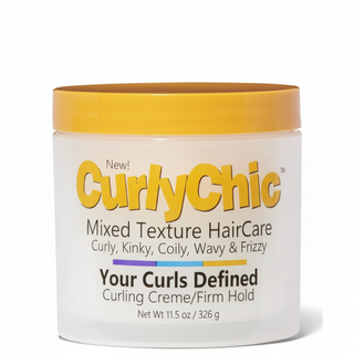 Curly chic curly custard 326g for curl definition hydration and frizz control mixed texture hair