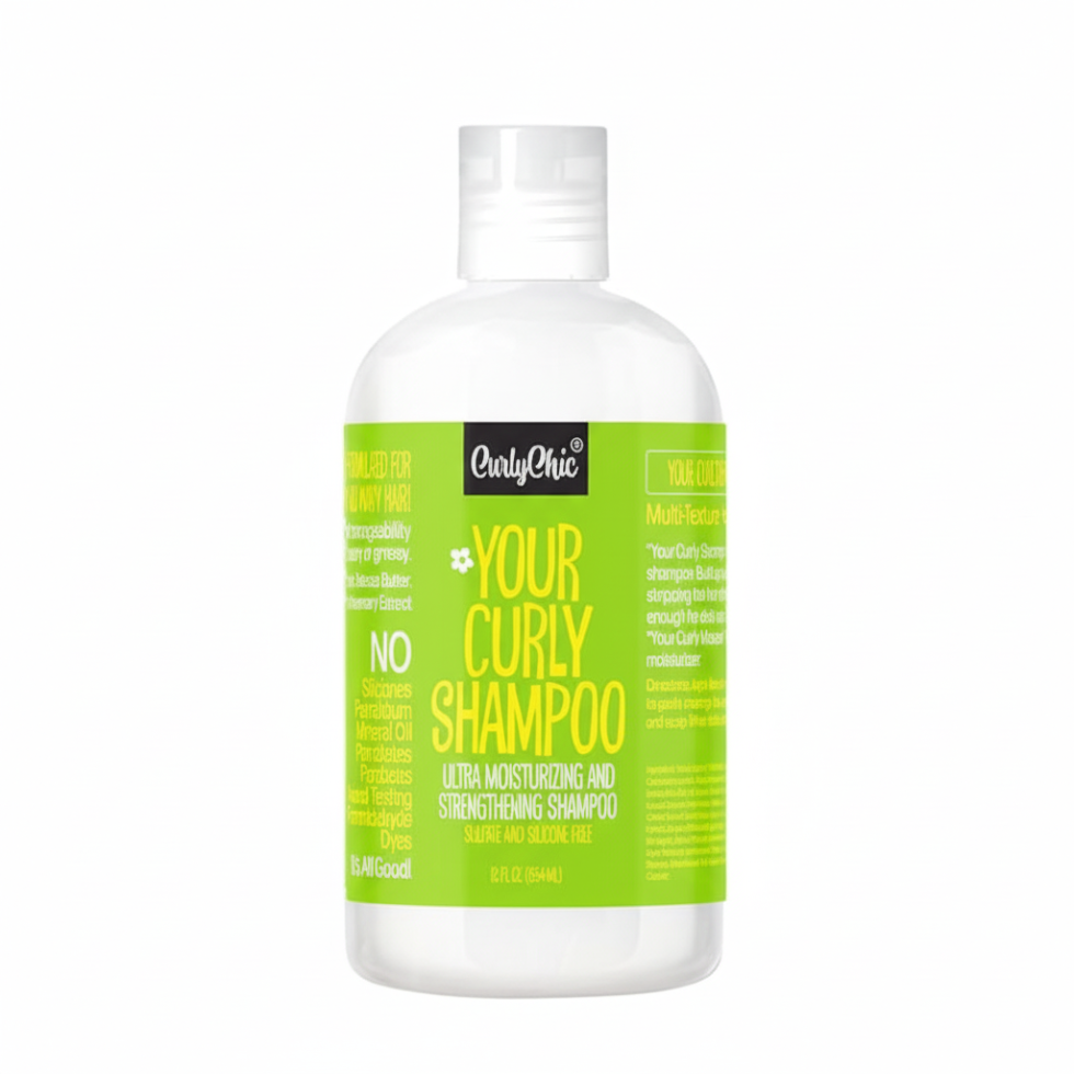 Curly chic curly shampoo 356ml sulfate free gentle cleanse for hydrated frizz free curls