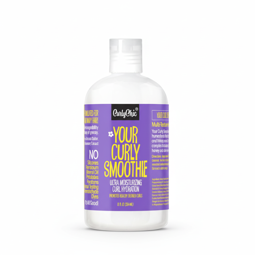 Curly chic curly smoothie 354ml for curl hydration definition and frizz control