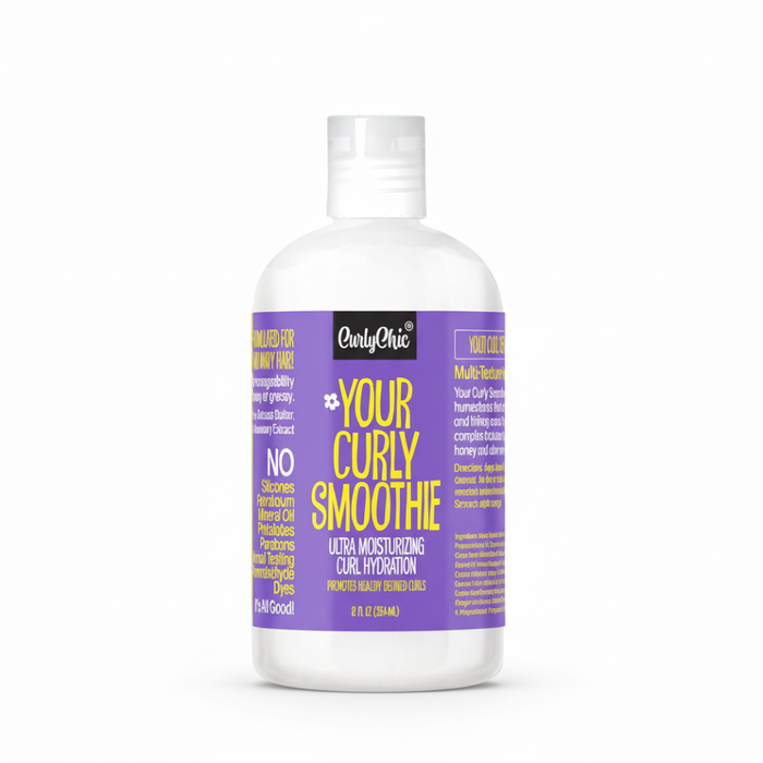 Curly chic curly smoothie 354ml for curl hydration definition and frizz control