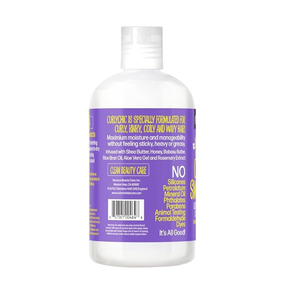 Curly chic curly smoothie 354ml for curl hydration definition and frizz control