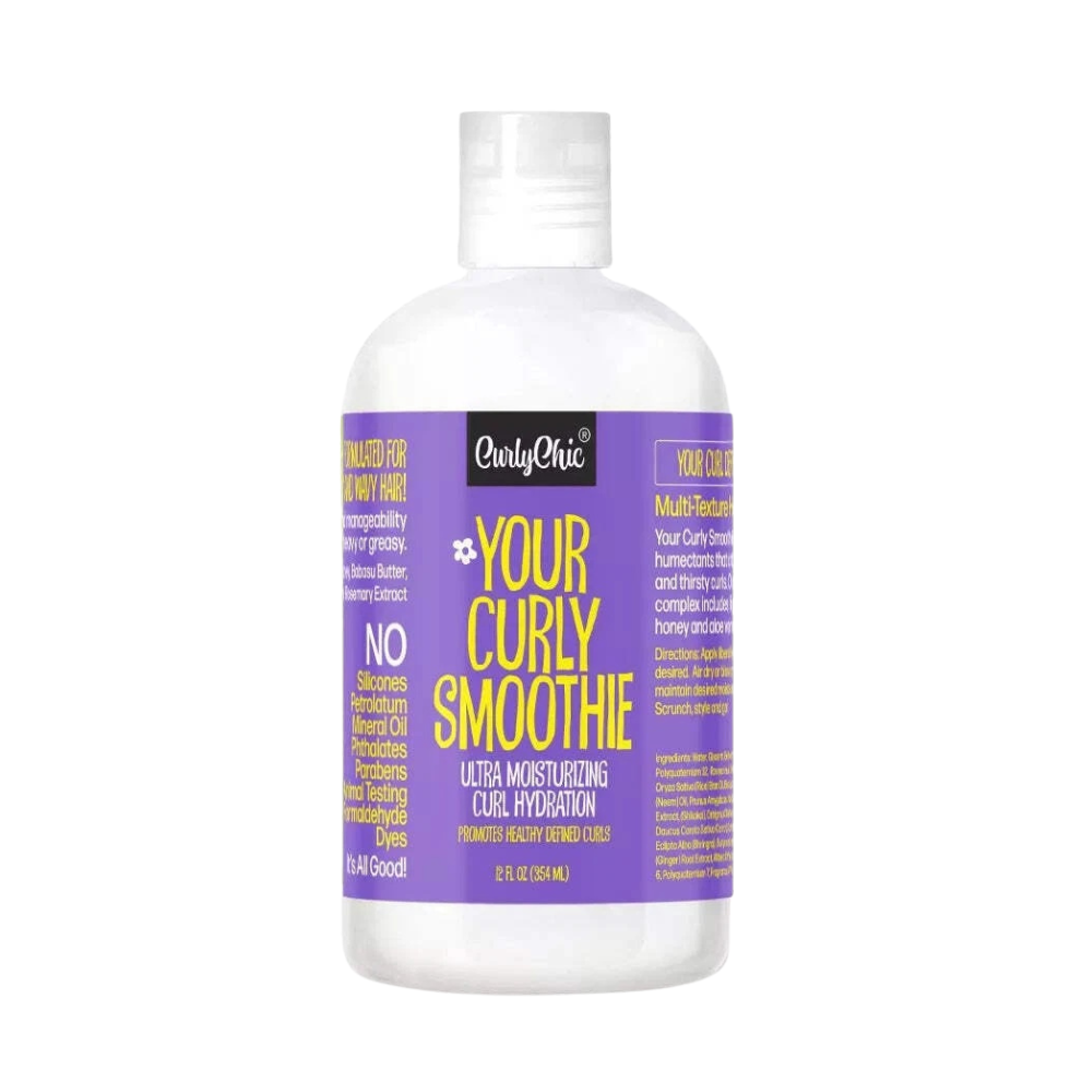 curly chic curly smoothie curl hydrator 354ml hydrating curl cream frizz control defined bouncy curls leave in treatment