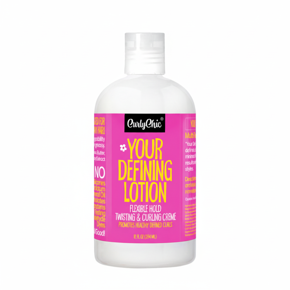 Curly chic defining lotion 356ml for curl enhancement hydration and frizz control