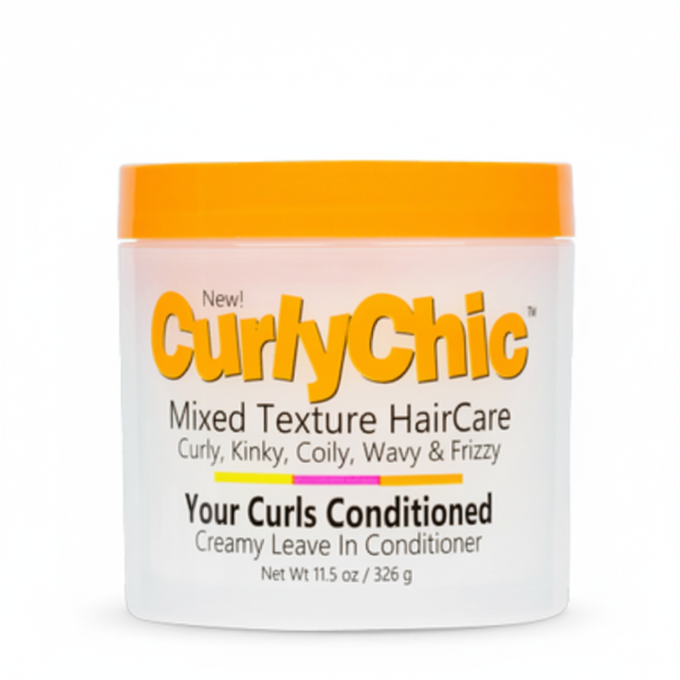 Curly chic leave in conditioner 340g for curl hydration definition and frizz control