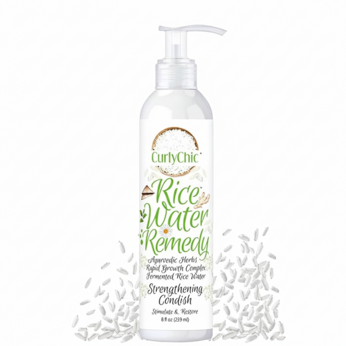 Curly Chic Rice Water Conditioner 239ml | Strengthen & Repair Curly Hair