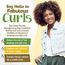 Curly chic rice water strengthening conditioner 239ml for repair protection and fortifying curly hair