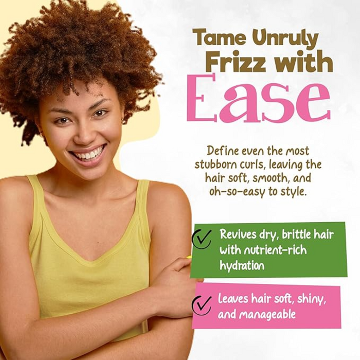 Curly chic rice water moisturizing milk 356ml for curl hydration detangling and frizz control