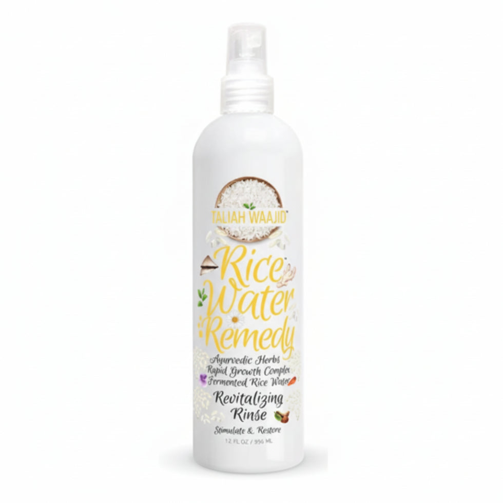 Curly chic rice water revitalizing rinse 356ml for strengthening shine and curl restoration