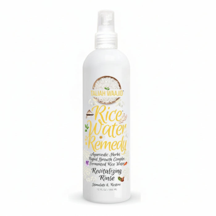 Curly chic rice water revitalizing rinse 356ml for strengthening shine and curl restoration