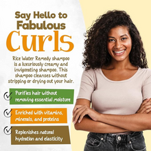 Curly chic rice water shampoo 239ml for strengthening nourishing and revitalizing curls