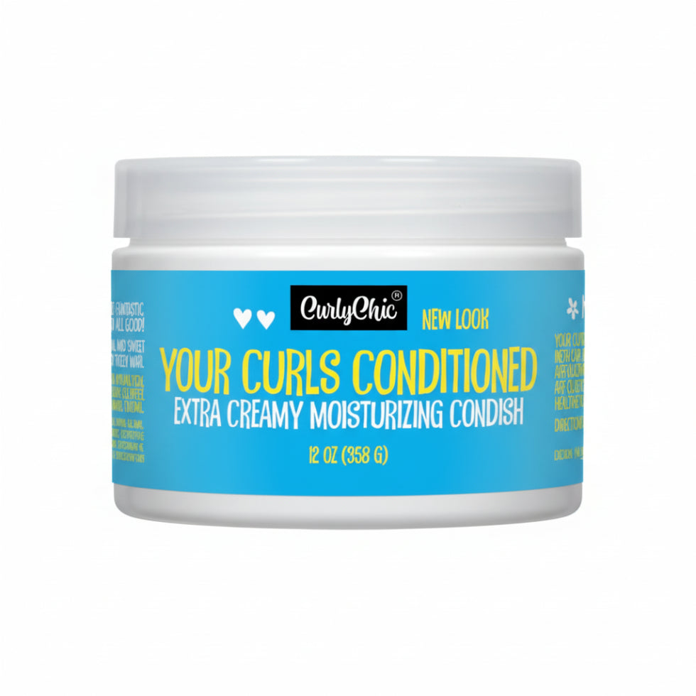 Curly chic your curls conditioned 358g for hydration softness and curl definition