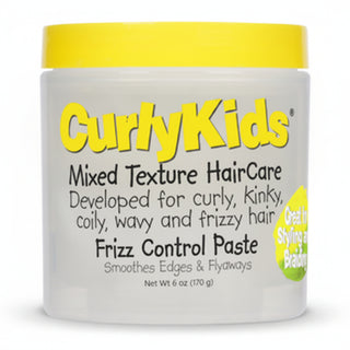Curly Kids Frizz Control Paste 6oz for smooth edges and healthy mixed texture hair