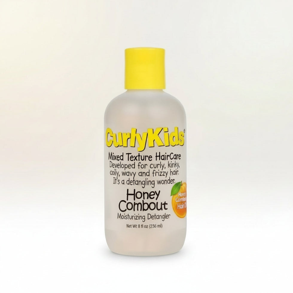 Curly Kids honey combout moisturizing detangler for soft smooth and manageable mixed texture curls