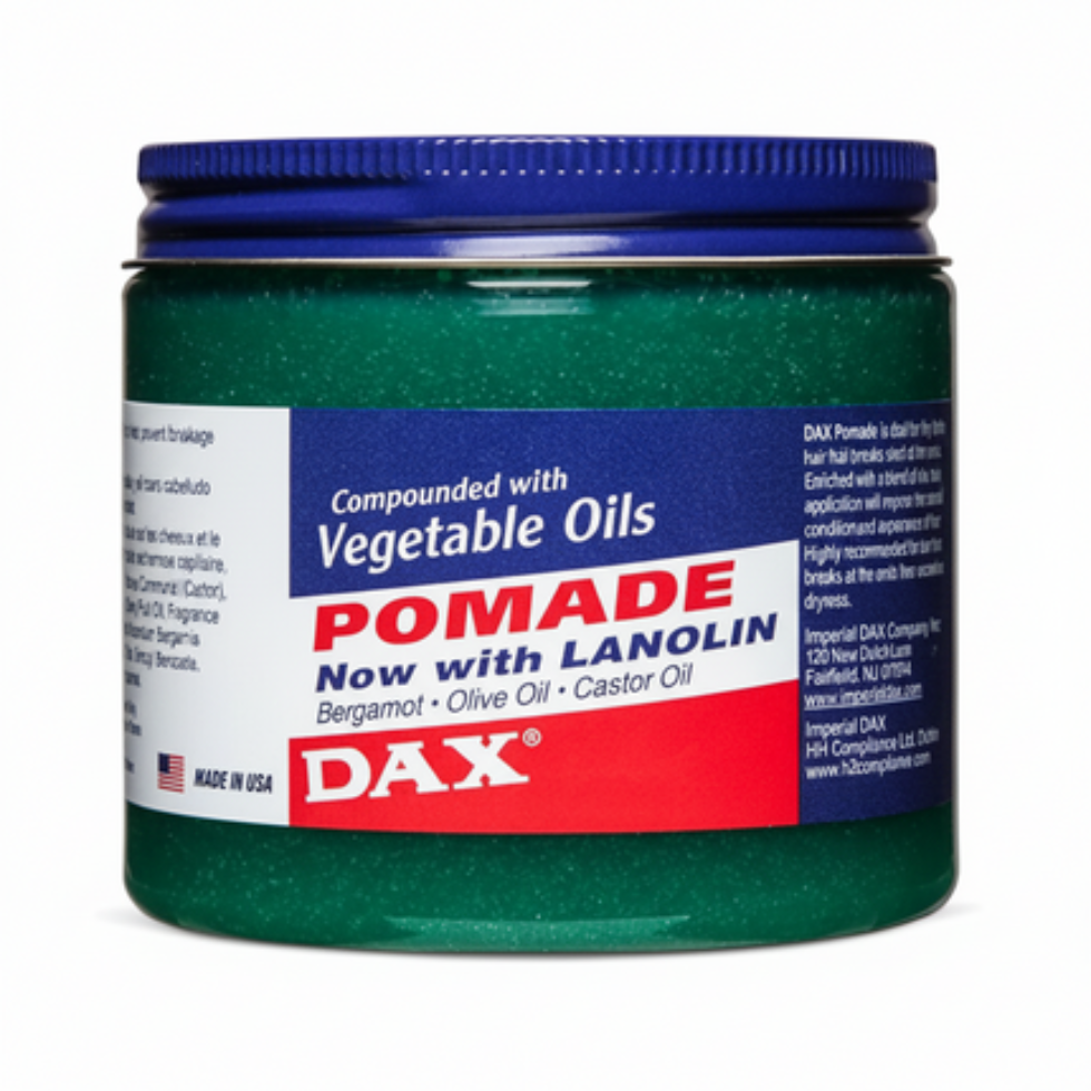 dax bergamot pomade 14oz strong hold styling olive castor oil classic barber hair grooming product