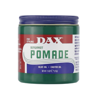 dax bergamot pomade 213g strong hold styling olive castor oil classic barber hair grooming product

