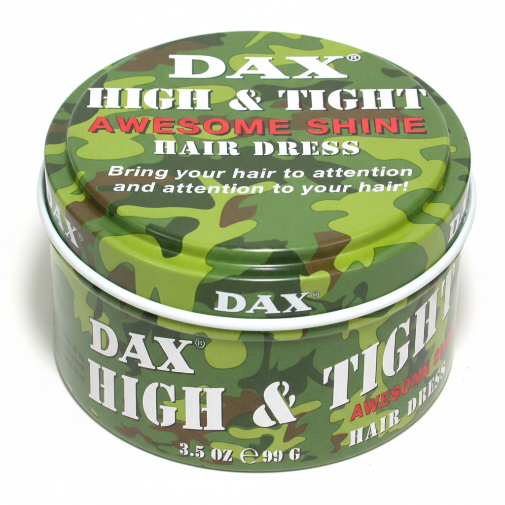 dax high and tight awesome shine hairdress 3.5oz medium hold high shine classic barber styling hair product