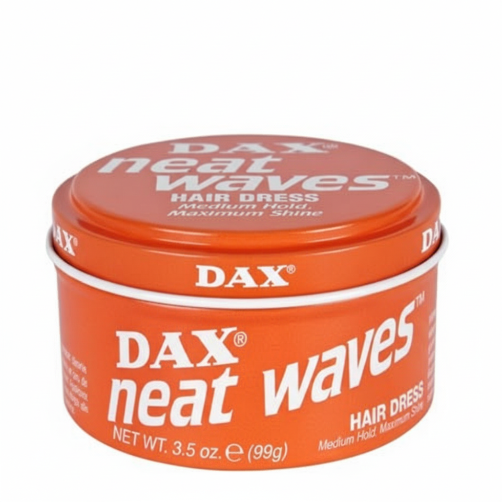 dax neat waves pomade 3.5oz medium hold high shine lanolin defined wave styling hair