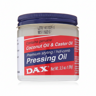dax pressing oil 3.5oz heat protection styling oil coconut castor oil smooth shiny hair straightening care product
