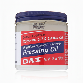 dax pressing oil 7.5oz heat protection styling oil coconut castor oil smooth shiny hair heat styling care product