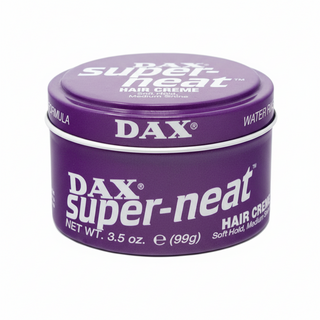 dax super neat 99g soft hold smooth medium shine hair styling cream natural grooming product