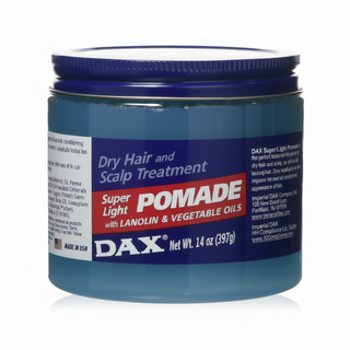 dax super light pomade 14oz flexible hold lanolin shine natural hair styling product lightweight smooth grooming finish