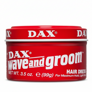 dax wave and groom hair dress 3.5oz maximum hold light shine wave styling grooming product smooth defined waves