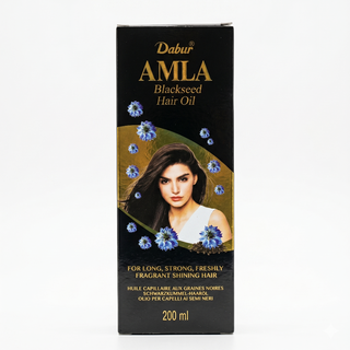dabur amla black seed hair oil 200ml for strengthening nourishing scalp care and improving hair texture and shine
