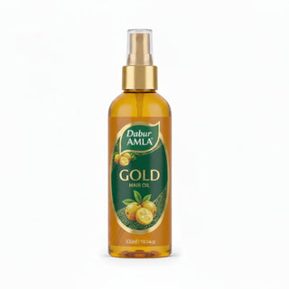 dabur amla gold hair oil 200ml strengthening nourishing herbal hair care oil with amla almond and henna for shine and soft healthy hair

