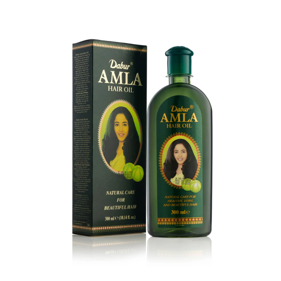 dabur amla hair oil 100ml for strong long and healthy looking hair growth nourishment scalp care herbal oil
