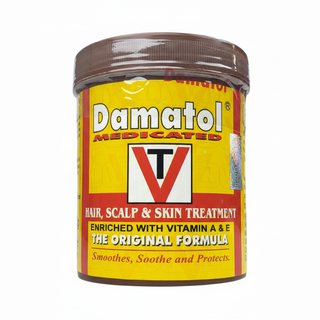 damatol medicated hair scalp skin treatment 250gm vitamin a e anti dandruff dry scalp relief cream