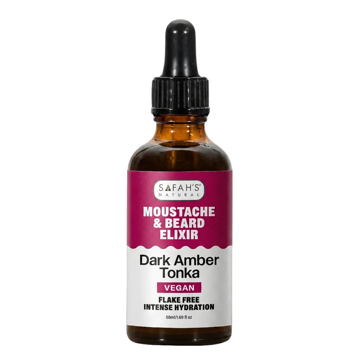 Dark Amber Tonka Elixir 50ml | Luxury Beard & Moustache Moisturizing Oil