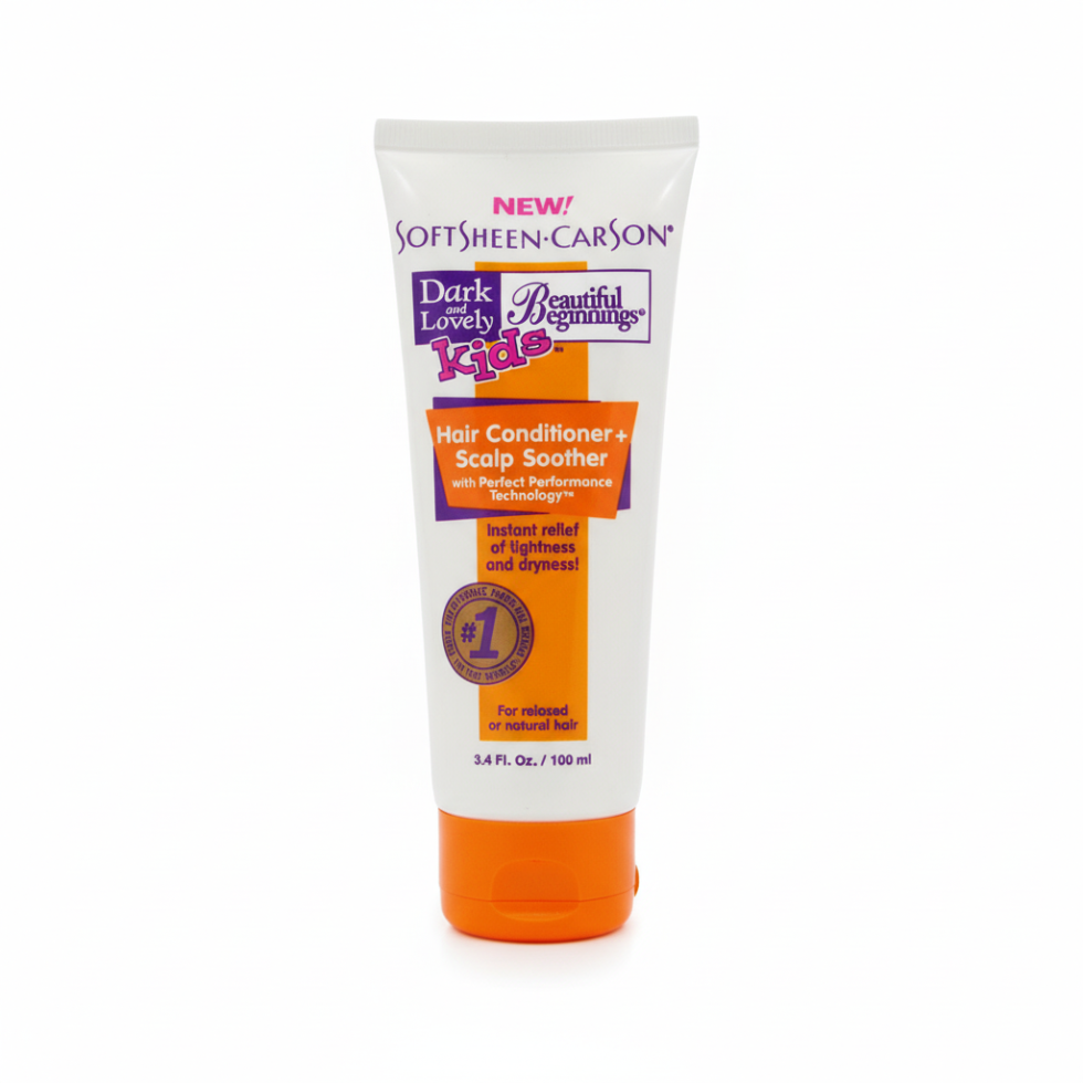 Dark and Lovely Beautiful Beginnings kids conditioner and scalp soother for soft manageable hair
