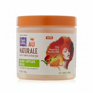 dark and lovely au naturale 10 in 1 styles gele 152g anti shrinkage frizz control curl defining gel natural hair