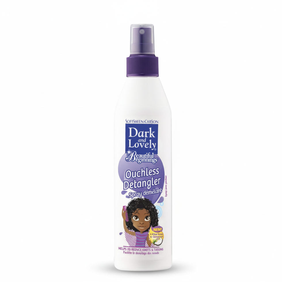 dark and lovely kids ouchless detangler spray for smooth tangle free soft shiny hair
