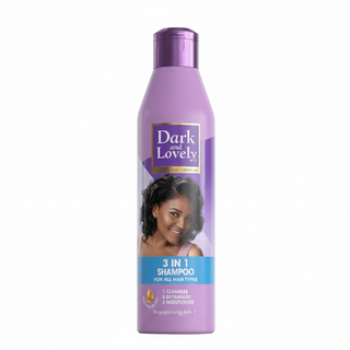 Dark and Lovely 3 in 1 shampoo for cleanse detangle and moisturise soft manageable hair