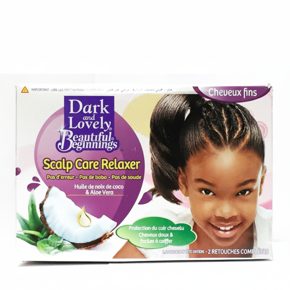 dark and lovely relaxer kit 400ml for fine hair scalp care smooth straight soft shiny hair
